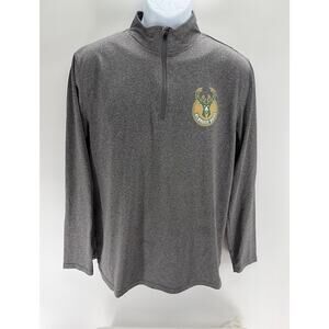 NBA Milwaukee Bucks Men's small 1/4 zip light jacket